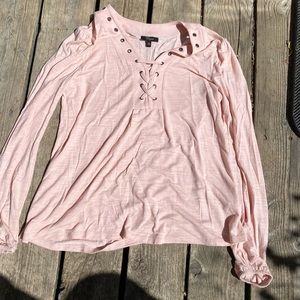 Womens long sleeve lace top